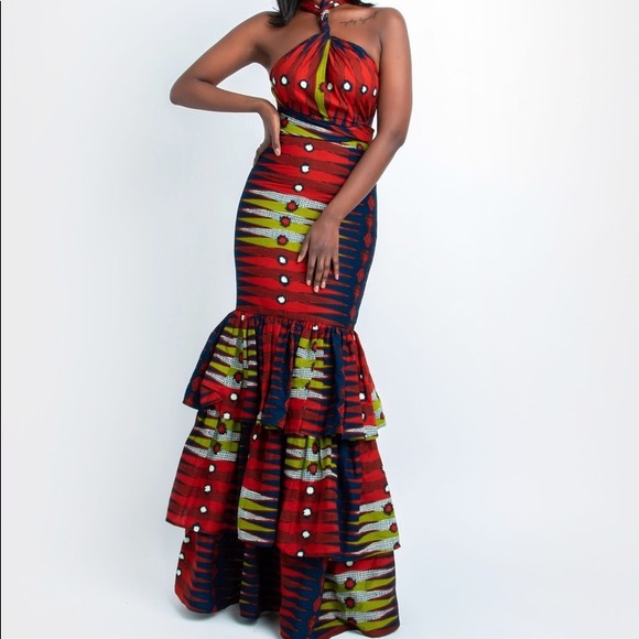 Ronke Mermaid Maxi Dress (NEVER WORN) - Picture 1 of 7